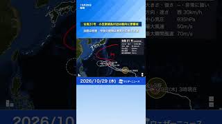 【台風31号2026】小笠原諸島は動向に要警戒　今後の進路は高気圧の勢力次第※29日6時更新