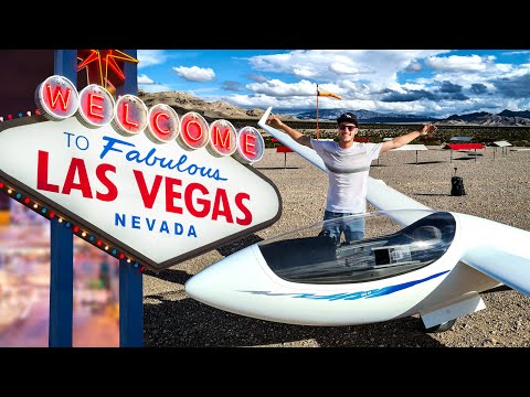 Turbulent Glider Flight above LAS VEGAS - USA Ep. 5