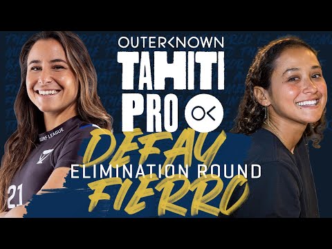 Johanne Defay vs Vahine Fierro | Outerknown Tahiti Pro - Elimination Round Heat Replay