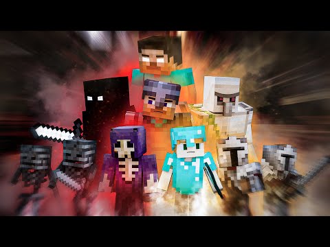 EPIC NETHER WAR - Alex vs Steve (Minecraft)
