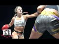 Jacked Ring Girl Fights Semi Pro Boxer