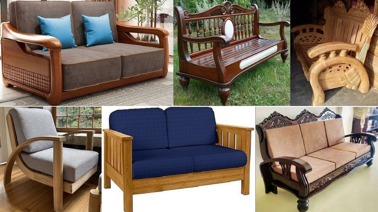 Wooden sofa set design ideas / Modern wood Sofa Ideas / Modular sofa design ideas