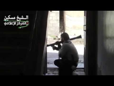 استهداف قوات النظام بقذيفة آر بي جي من قبل لواء عاصفة حوران في محيط اللواء 82 في ريف درعا