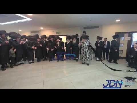 Temeshvar Rebbe Dancing Mitzvah Tantz At His Einikel's wedding - Shvat 5783