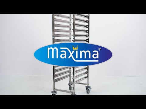 Maxima Gastro Tablettwagen - Gastronorm - Passt 16 x 1/1 GN -Tabletts - exkl.  GN -Tabletts