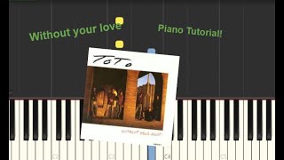 Toto - Without your love- Piano- Synth tutorial!