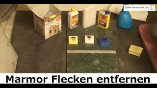 Marmor Flecken entfernen - Reinigung von Kalkstein Reinigungstipps vom Stein-Doktor