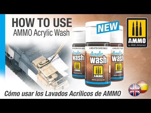 HOW TO USE AMMO ACRYLIC WASH / CÓMO USAR LOS LAVADOS ACRÍLICOS DE AMMO