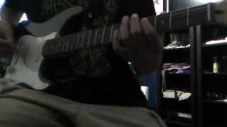 a boy brushed red living in black and white guitar lesson