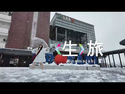 降りたらいきなり雪だべ弘前