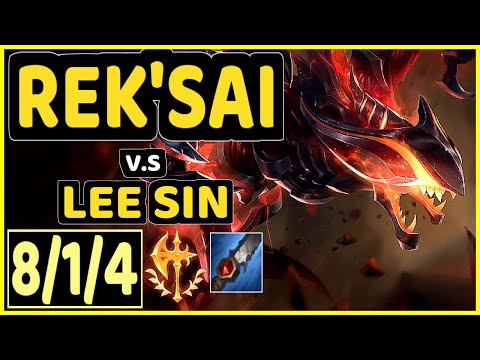 DOUBTFULL (REK'SAI) vs LEE SIN - 8/1/4 KDA JUNGLE GAMEPLAY - NA Ranked MASTER