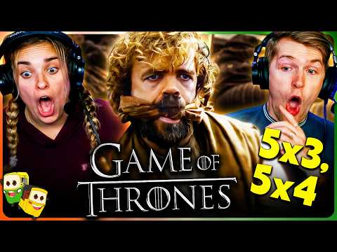 GAME OF THRONES 5x3 & 5x4 Reaction! | First Time Watch! | Peter Dinklage | Lena Headey