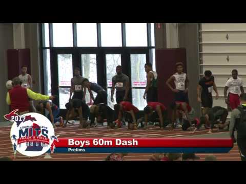 MITS 2017 Boys 60m Dash Prelims Heat 3