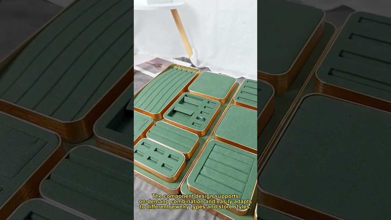 One-stop jewelry display solution | Tray + display cabinet, free customization