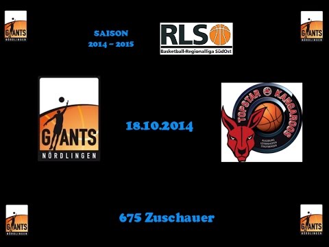 18.10.2014 Topspiel der RLSO,,DERBYTIME'' GIANTS - BG Topstar Leitershofen/Stadtbergen