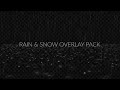 Rain Snow Overlay Pack Stock Motion Graphics