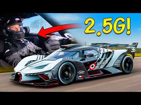 이 1,600마력짜리 부가티를 운전하니깐 멀미가 나네요!