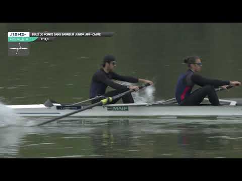 Championnats de France bateaux courts 2019 - Finale deux sans barreur Junior Homme