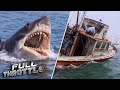 Fishing Boat Vs Massive Shark Jaws 1975 Full Throttle