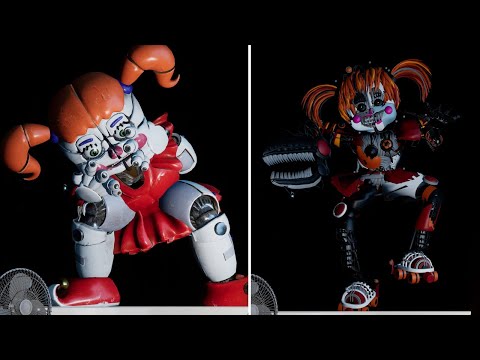 Circus Baby transforms into Scrap Baby behind the desk - Five Nights at Freddy's: Security Breach
