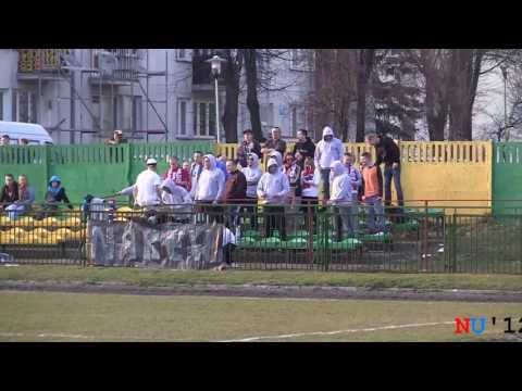 Doping i oprawa Kibiców Narwi Ostrołęka w Ostrowi