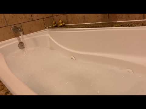 Bathtub Filling ASMR // Fill with Bubbles then Whirlpool Jets 1 Hour Loop
