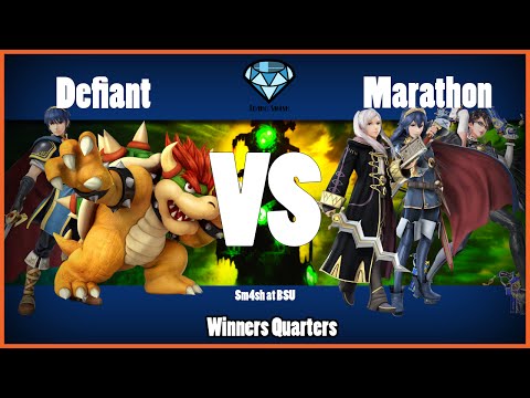 Sm4sh at BSU 4: Defiant (Bowser, Marth) vs. Marathon (Robin, Lucina, Bayonetta)  - Winners Quarters