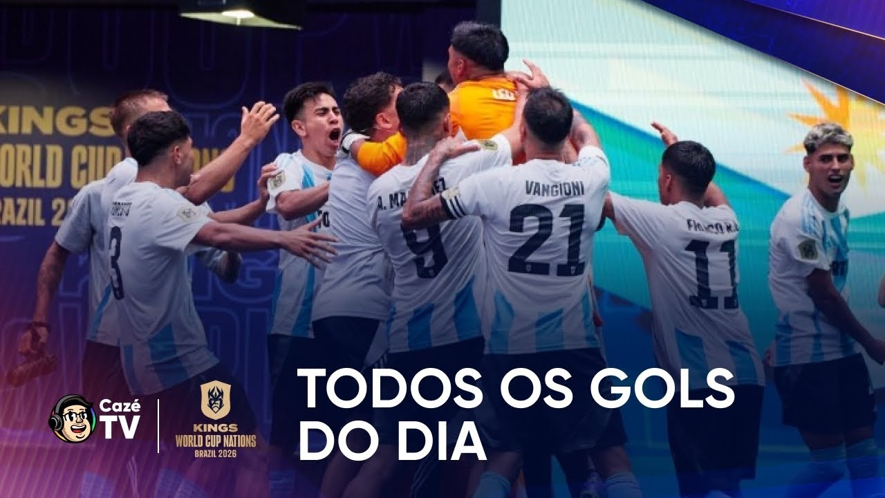 TODOS OS GOLS DO DIA! COPA DO MUNDO KINGS LEAGUE | 1ª RODADA | 04/01/26