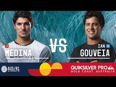 Gabriel Medina vs. Ian Gouveia - Quiksilver Pro Gold Coast 2017 Round Three, Heat 12