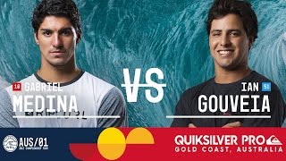 Gabriel Medina vs. Ian Gouveia - Quiksilver Pro Gold Coast 2017 Round Three, Heat 12