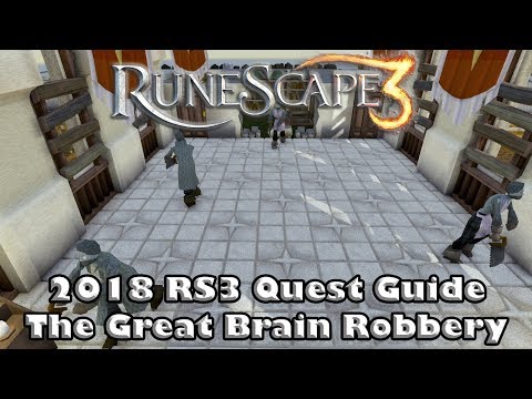 RS3 Quest Guide 2018 - The Great Brain Robbery - How to get the Barrelchest Anchor in RS3