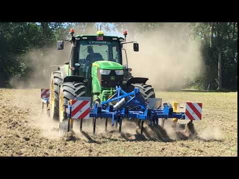 Treffler TGA and TF Cultivators opening grassland from 2cm depth support no-till agriculture