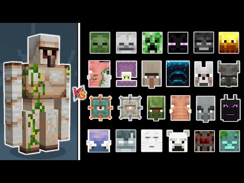 Ultimate Minecraft Iron Golem Battle - 1.21 Mob Showdown!