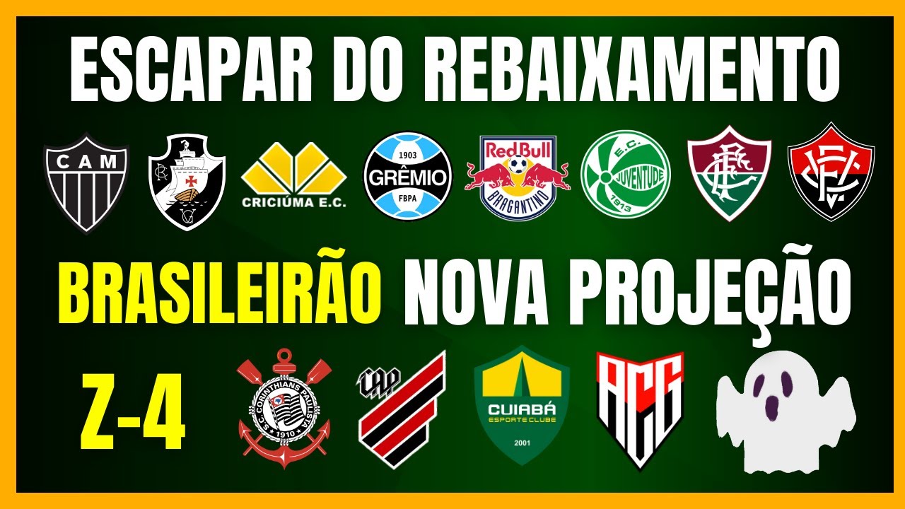 BRASILEIRÃO | NOVA PROJEÇÃO PARA ESCAPAR DO REBAIXAMENTO