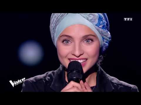Mennel Ibtissem the voice france hijab 2018 judges with Arabic take of Leonard Cohen Hallelujah