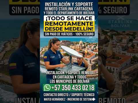 ​¡Starlink en Cartagena y Bolívar! 🌊 Internet Satelital de alta velocidad sin límites.