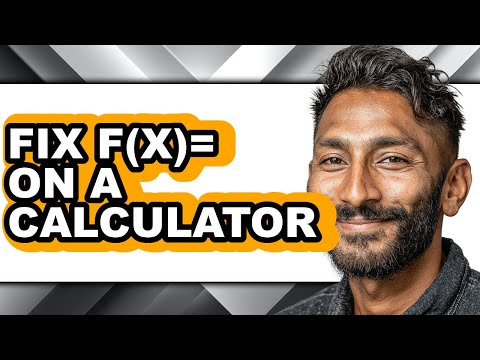 How to Fix F(x)= on a Calculator - Step by Step