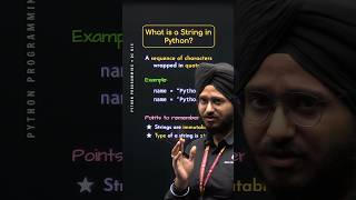 What is a String in Python? #Python #NesoAcademy #QuickConcepts
