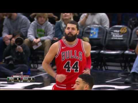 Nikola Mirotic Highlights vs. Celtics 12.11.17. 24 Pts, 8 Reb!