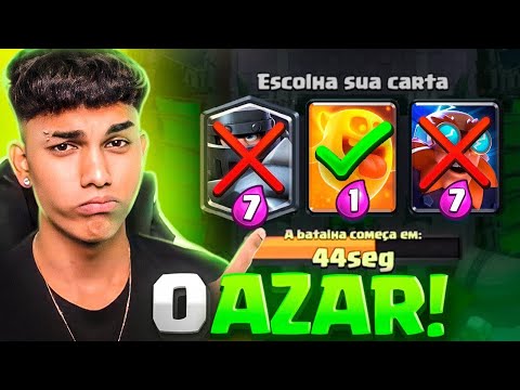 DEIXEI QUE O AZAR ESCOLHA AS MINHAS CARTAS NO DESAFIO ESTRATÉGICO DO CLASH ROYALE!