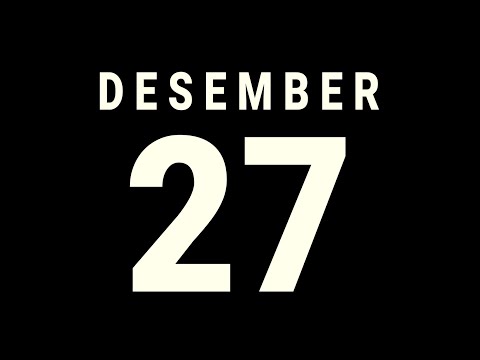 Tanggal 27 Desember kalender peristiwa