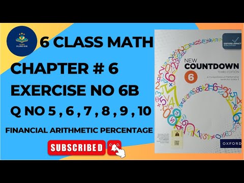 Class 6 Math Exercise 6B Question 5-10 | New Countdown Third Edition | Oxford