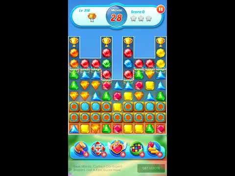 Jewel Crush 💎 - Jewels & Gems Match 3 Legend 2020 Level 316 ⭐⭐ no Booster 👑 Android Gameplay ✅