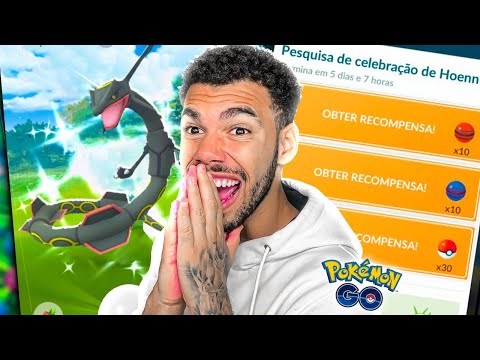 COMO PEGAR RAYQUAZA SHINY & 100% RESOLVI TENTAR - POKEMON GO | Cris |