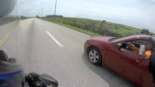 Road rage and getting assaulted.