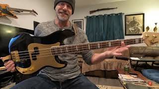 Video thumbnail for Squier Precision Bass 40th Anniversary Gold Edition Review by Andy Arnette