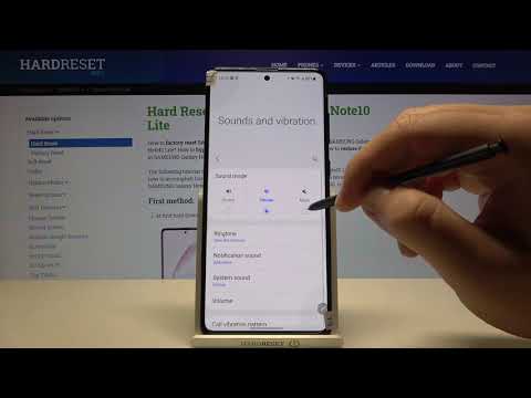 How to Open Sound Settings in SAMSUNG Galaxy Note 10 Lite – Find Sounds Settings