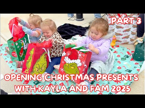 OPENING CHRISTMAS PRESENTS WITH KAYLA & FAM | Part 3 | Family 5 Vlogs