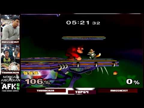 Norcal Arcadian 4 - Top 64 Winners R1 - R3 | ThundeRzReiGN (Donkey Kong) vs Massheist (Fox)