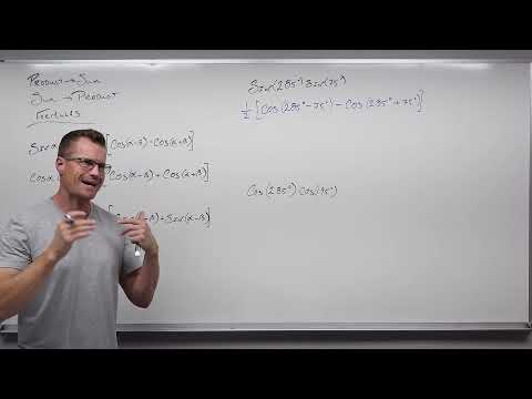 How to Use Product to Sum and Sum to Product Formulas in Trig (Precalculus - Trigonometry 29)